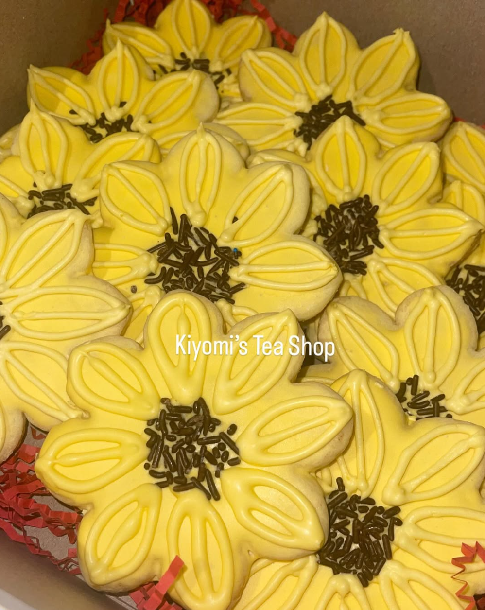 Sunflower Sugar Cookies