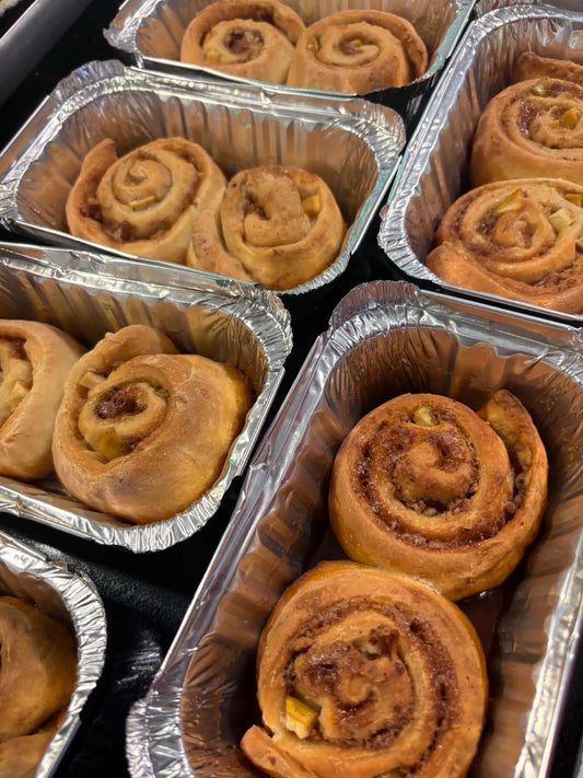 Sticky Apple-Pecan Cinnamon Rolls