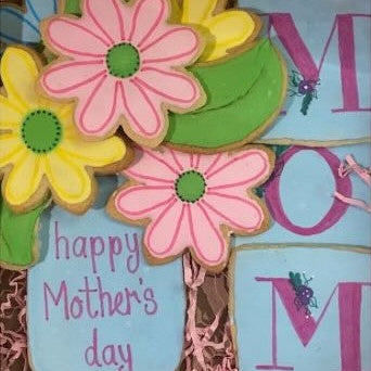 Mom's Floral Vase Cookie Set