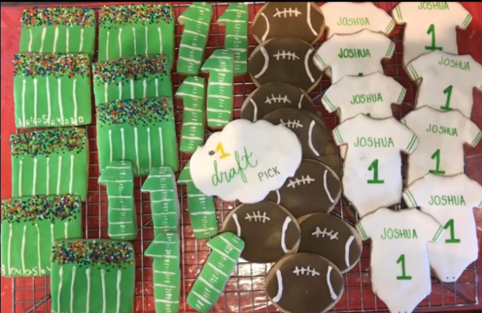 Football Sugar Cookies