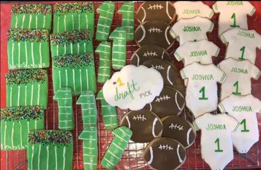 Football Sugar Cookies